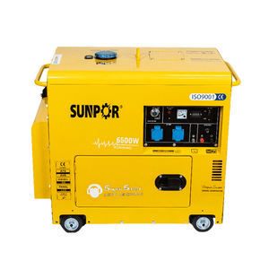 เครื่องกําเนิดไฟฟ้าแบบพกพา Champion 6000 วัตต์ 7kw พร้อมสตาร์ทไฟฟ้าและเครื่องกําเนิดไฟฟ้าดีเซลระบายความร้อนด้วยอากาศ - Product Image 1