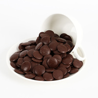 Haute qualité 49% pur beurre de cacao saveur de café chocolat au lait spécial en gros cuisson boisson chaude utiliser fondre chocolat noir