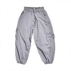Nuevos pantalones de nieve de invierno grises impermeables 10.000 mm con forro polar, holgados, unisex, con cordón, transpirables, para esquí - Product Image 1