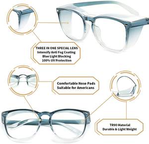 Lunettes de sécurité <span class=keywords><strong>Anti</strong></span>-lumière bleue pour femmes, nouvelle mode, bouclier latéral de protection, <span class=keywords><strong>Anti</strong></span>-buée <span class=keywords><strong>Anti</strong></span>-Pollen, <span class=keywords><strong>Anti</strong></span>-lumière bleue - Product Image 4