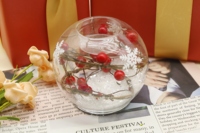 Nouveautés boule de neige en verre de Noël faite à la main décoration de table de Noël en verre cadeau d'anniversaire pour enfants