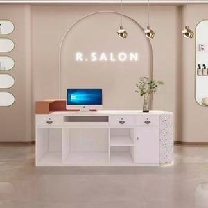 Mostrador de Recepción Moderno de Lujo Ligero, Multicolor, para Salón, Tienda o Recepción - Product Image 3