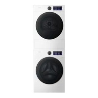 Lavadora-Secadora Apilable WH de 15 kg con Inversor, Carga Frontal, Gran Capacidad, Unidad Combinada de Lavado y Secado, Blanca