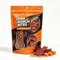 Sacs en Mylar personnalisés OEM, emballages à fermeture éclair pour chips, snacks, aliments pour animaux et friandises pour chiens