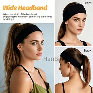 Bandeau de sport personnalisé avec logo <span class=keywords><strong>pour</strong></span> hommes et femmes, en tissu éponge de coton athlétique anti-transpiration, idéal <span class=keywords><strong>pour</strong></span> l'entraînement et la salle de bain - Product Image 3
