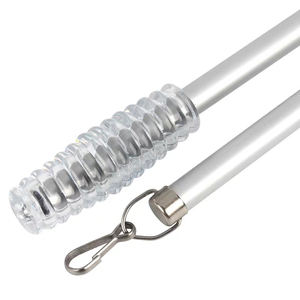 Moderna asta <span class=keywords><strong>per</strong></span> tenda in acciaio inox con Base arrotondata a bacchetta in alluminio <span class=keywords><strong>per</strong></span> tendaggi finestra 5m lunghezza accessorio <span class=keywords><strong>per</strong></span> uso domestico - Product Image 1