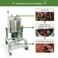 Mélangeur à chocolat professionnel 7 kg avec réservoir de maintien au chaud pour cacao et chocolat, moulin à pierres humide 5 kg