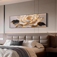 Art mural moderne nordique élégant avec des fleurs pour le salon, affiches et impressions, peinture florale en cristal de diamant, peinture en porcelaine