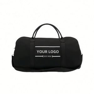 กระเป๋าโท้ทผ้าแคนวาสขนาดใหญ่ปรับได้พร้อมโลโก้สั่งทำรุ่นใหม่ล่าสุด กระเป๋าเดินทางแฟชั่นสำหรับวันหยุดสุดสัปดาห์พร้อมซิป - Product Image 1