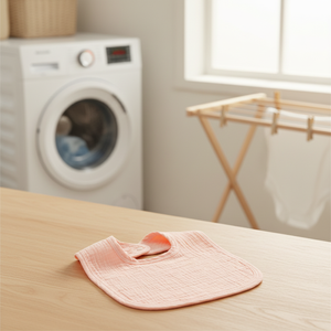 Bavaglino Neonato Primavera/Autunno a Forma di U in Garza di Cotone Puro, Assorbente, Anti-<span class=keywords><strong>Rigurgito</strong></span>, con Bottone a Pressione, Fantasia Tinta Unita, per <span class=keywords><strong>Neonati</strong></span> - Product Image 5