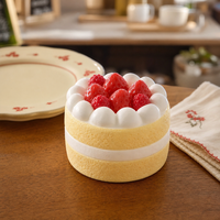 Jouet Squishy Gâteau à Remontée Lente, Balle Anti-Stress Squishy Gâteau à la Crème Réaliste, Jouet Sensoriel Doux pour Enfants et Adultes à Jouer sur le Bureau