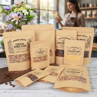 Sachets Doypack Kraft Compostables à Haute Barrière, Personnalisables avec Logo, Impression Flexible, Vente en Gros Usine