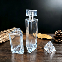 Flacons de parfum en stock, col de 15 mm, flacons de parfum vides en verre transparent de 30/50 ml, flacons en verre rechargeables, emballage en gros