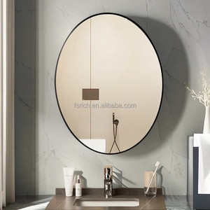 Vendita calda della fabbrica all'ingrosso moderno <span class=keywords><strong>50x70</strong></span> 60x90cm pista <span class=keywords><strong>specchio</strong></span> rotondo ovale decorazione della parete in alluminio <span class=keywords><strong>specchio</strong></span> del bagno - Product Image 6