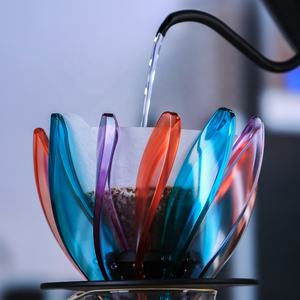 กรวยกรองกาแฟแบบหยดน้ำพลาสติกใสคุณภาพสูงรุ่นใหม่ V02 สำหรับขายส่ง - Product Image 6