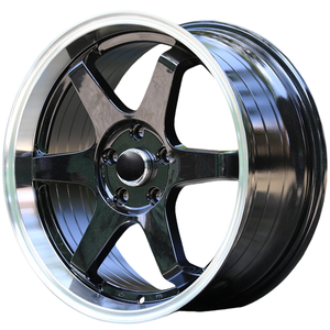 Jantes et roues de voiture en aluminium personnalisées de 15 pouces, 16 pouces, 17 pouces, 18 pouces, volant en alliage - Product Image 1