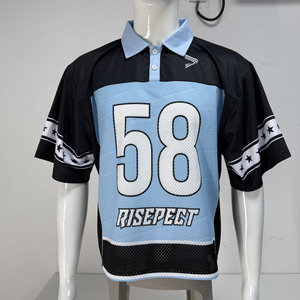Maillots de football américain vintage personnalisés en maille respirante pour hommes, fabriqués par un professionnel - Product Image 2