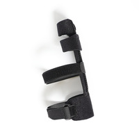 Soporte de placa de aluminio de mano ajustable, banda de entrenamiento de dedos fija, férula, protector de dedos ajustable con hebilla