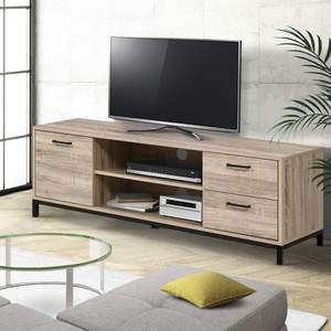 Muebles Escandinavos, Mesa Auxiliar <span class=keywords><strong>de</strong></span> Madera Maciza/Mesa <span class=keywords><strong>de</strong></span> <span class=keywords><strong>Noche</strong></span> con Patas <span class=keywords><strong>de</strong></span> Metal - Product Image 4
