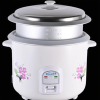 Cuisinière à riz électrique automatique avec cuve antiadhésive, capacité de 1,1 à 2 L, 500 W, boîtier en plastique écologique, design portable, 220 V/240 V