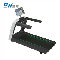 Tapis roulant électrique d'entraînement cardio avec écran LED réglable, machine d'exercice aérobie, tapis roulant à inclinaison automatique