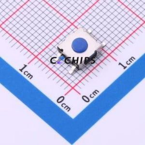 TP11222631 Tactile Switch SMD-4P,6.2x6.2mm Switch Single Pole Single Throw Round Button 2.6N Vertical Mount - Product Image 1