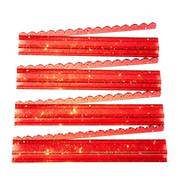 Règle de poussée en U de 20 pouces pour Mahjong, en acrylique transparent avec feuille d'or, poussoir de tuiles de Mahjong, accessoire de table de Mahjong