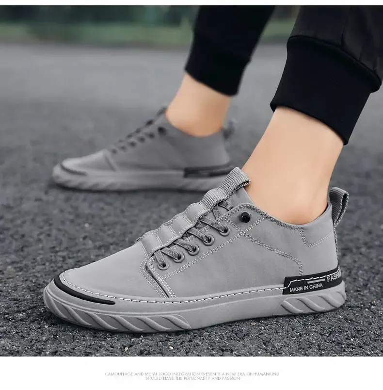 Low Top Casual man Flats sneakers for men walking shoe Fashion Canvas flat Shoes Sneakers trainers