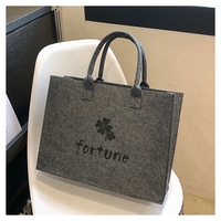 Tas Belanja Tote Felt Gaya Baru Tahan Lama, Pasokan Pabrik Cina, Pegangan Panjang, Logo Kustom, Ukuran Dapat Disesuaikan, Dapat Dikustomisasi