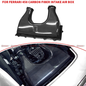 กล่องอากาศเครื่องยนต์คาร์บอนไฟเบอร์แห้งแบบ OEM ยี่ห้อที่ดีที่สุดสำหรับ Ferrari 458 กล่องไอดีรถยนต์ สำหรับการปรับแต่งยานยนต์ - Product Image 4