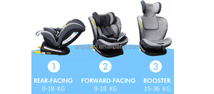 Siège auto bébé I-Size R129 noir/gris, capacité de charge 36 kg, rotatif, pour <span class=keywords><strong>groupe</strong></span> 0-12 ans, fourni par l'usine. - Product Image 3