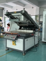 Máquina de Serigrafía Plana de la Marca LC, Impresora de Pantalla Semiautomática con Brazo Oblicuo para Carteles y Señales de Tráfico