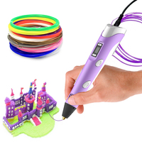 Mainan Edukasi Anak Pencetakan 3D Terbaik untuk Anak-Anak dengan Filamen ABS Pena 3D Layar LED DIY Filamen PLA Mainan Kreatif Hadiah