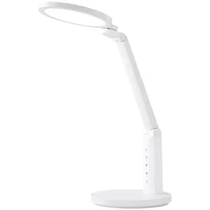 Lampe de bureau à LED pliable 3 niveaux, lumière de table tactile à intensité variable 6500K, lampe de nuit portable, lampe de table de lecture pour bureau étudiant