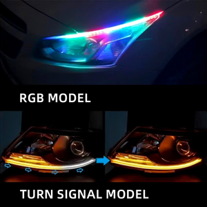 <span class=keywords><strong>Led</strong></span> Strip ánh sáng phổ xe lần lượt tín hiệu RGB màu ban ngày chạy ánh sáng DRL app điều khiển Điều khiển từ xa cho phổ Xe mô hình - Product Image 2