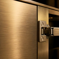 Armoires de cuisine en acier inoxydable de luxe sur mesure |   Ensemble d'armoires modulaires en acier inoxydable 304 SUS |   Design européen moderne |   Marbre |   Évier inclus |