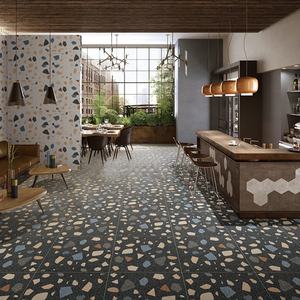 Azulejos antiguos de Color nórdico, azulejos de terrazo de 600x600, cocina, restaurante, baño, azulejos antideslizantes para suelo de jardín, pared Retro - Product Image 2