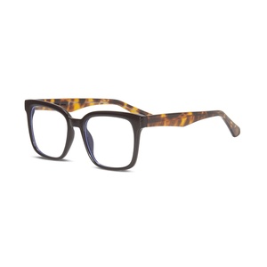 2025 nuevas monturas de gafas cuadradas <span class=keywords><strong>Retro</strong></span> de moda TR90 CP núcleo de Metal Anti luz azul montura de gafas ópticas - Product Image 4