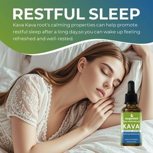 AegleWell, gotas de Kava, extracto calmante de Kava con manzanilla y lavanda, gotas adaptógenas, suplemento de apoyo al estado de ánimo con raíz de Kava - Product Image 6