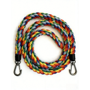 Guinzaglio per Cani Personalizzato in Corda di Cotone Arcobaleno con Impugnatura Imbottita Confortevole - Product Image 3