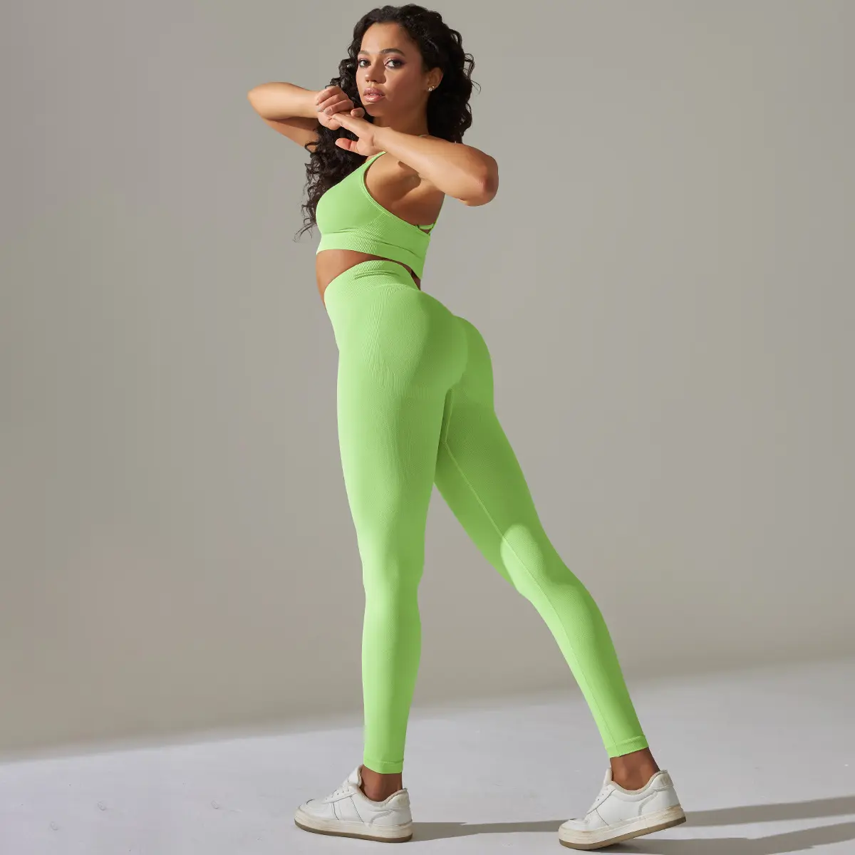 Workout Clothes Mulheres Seamless Yoga Ternos Esportivos Correndo Sportswear Esporte Bra Top + Cintura Alta Fitness Leggings 2 Peça Ginásio Set