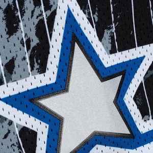 Short de basketball pour <span class=keywords><strong>homme</strong></span>, design personnalisé, tendance, grande taille, taille élastique, imprimé motif étoiles bleu et noir, respirant et séchage rapide - Product Image 6