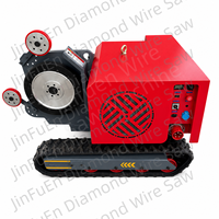 Nouvelle machine de découpe de roche à fil diamanté sur chenilles pour carrières de pierre, marbre et granit, moteur 37 kW, haute performance pour la construction