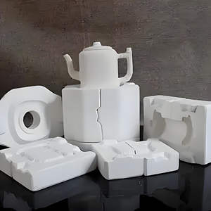 Poudre de plâtre DTY T27 pour moulage artistique, poudre de plâtre artisanale pour la céramique chinoise, 25 kg, haute pureté, blanc lisse, fluidité de 12 à 15 cm - Product Image 2