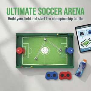 Jeu <span class=keywords><strong>de</strong></span> football <span class=keywords><strong>de</strong></span> table télécommandé pour deux joueurs, kit d'assemblage DIY, jeu <span class=keywords><strong>de</strong></span> football <span class=keywords><strong>de</strong></span> table interactif familial - Product Image 3