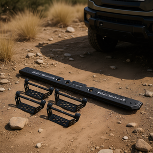 Barres de protection latérales Ford Bronco, marchepieds noirs en métal pour utilisation tout-terrain - Product Image 2