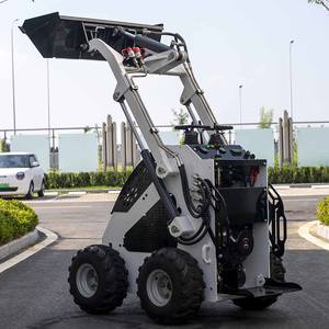 Mini Cargadora de Ruedas Nueva con Tracción <span class=keywords><strong>4x4</strong></span>, Capacidad de Carga de 1 Tonelada, Accesorio de Cucharón - La Mejor Mini Retroexcavadora de China en Venta - Product Image 2