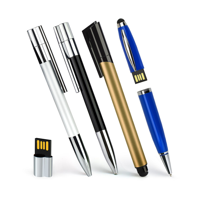 16GB-256GB Metal USB Flash Drives (2.0/3.0) Custom Logo Silver 12-Month Warranty