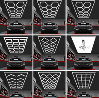 Meilleures Ventes Lumières LED Hexagonales 2433mm*4840mm Éclairage LED Hexagonal pour Plafond Lumière LED de Garage