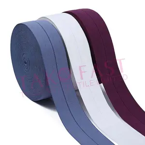 Wholesale toughness webbing straps Fold-over Nylon Elastic band for luggage & underwear